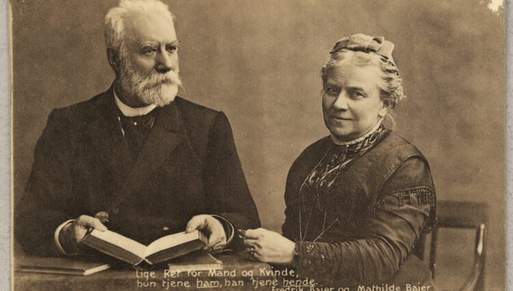 Fredrik og Mathilde Bajer (født Schlüter) (002)